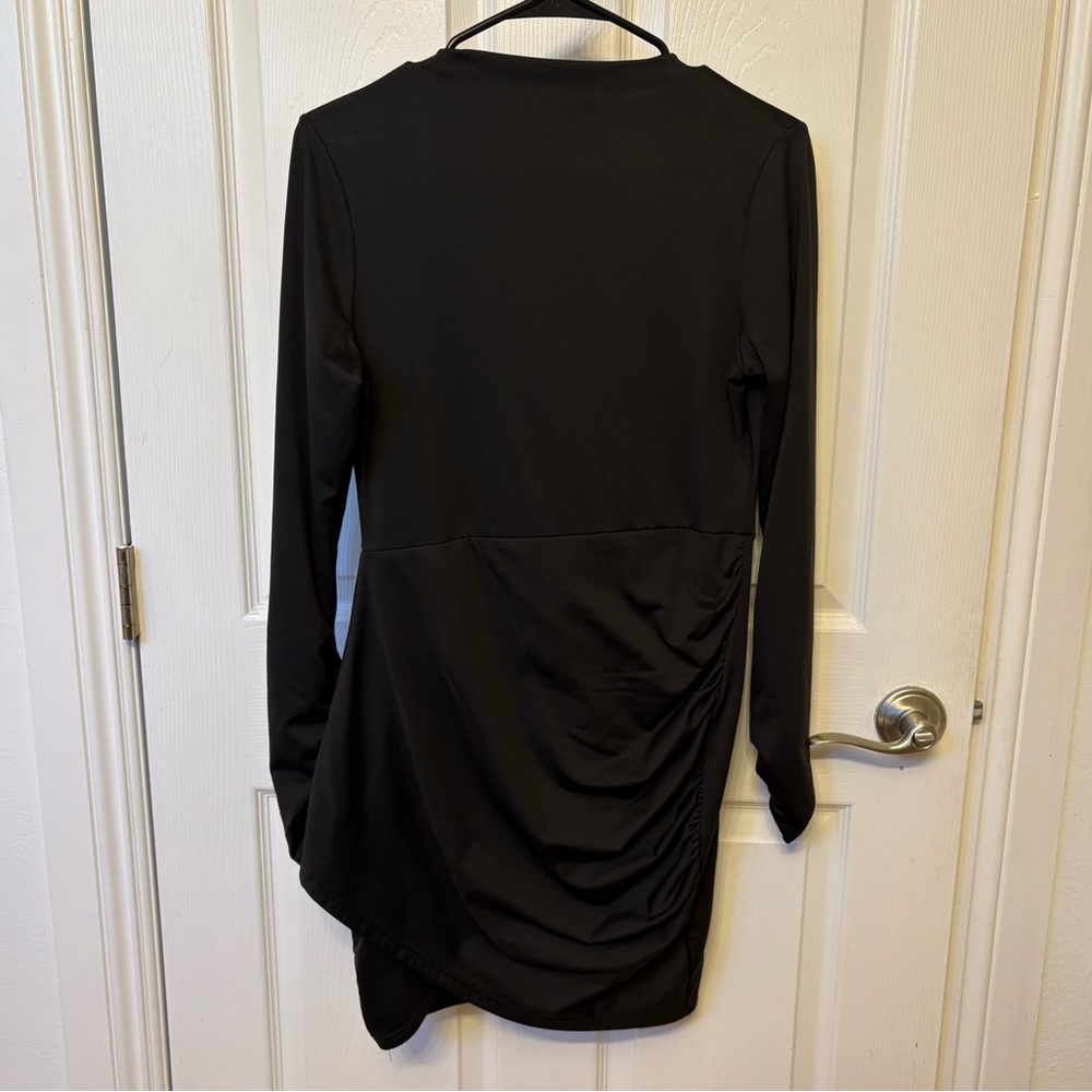Black Stretchy Dress, Fleece-Lined